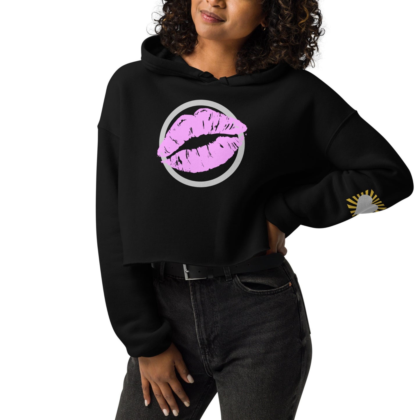 Hot Lips Women's Crop Hoodie
