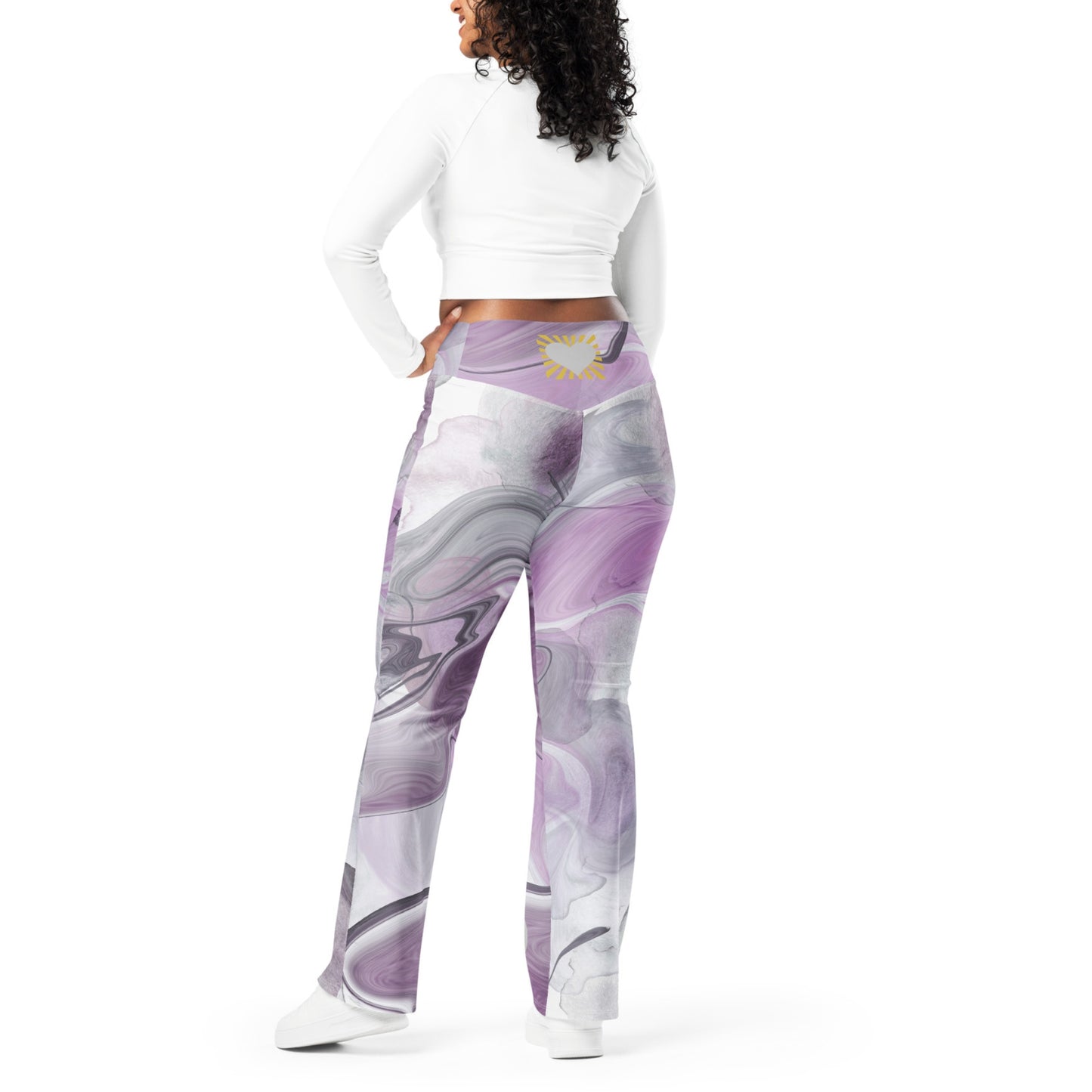 Trippy Purple Peace Sign Pants