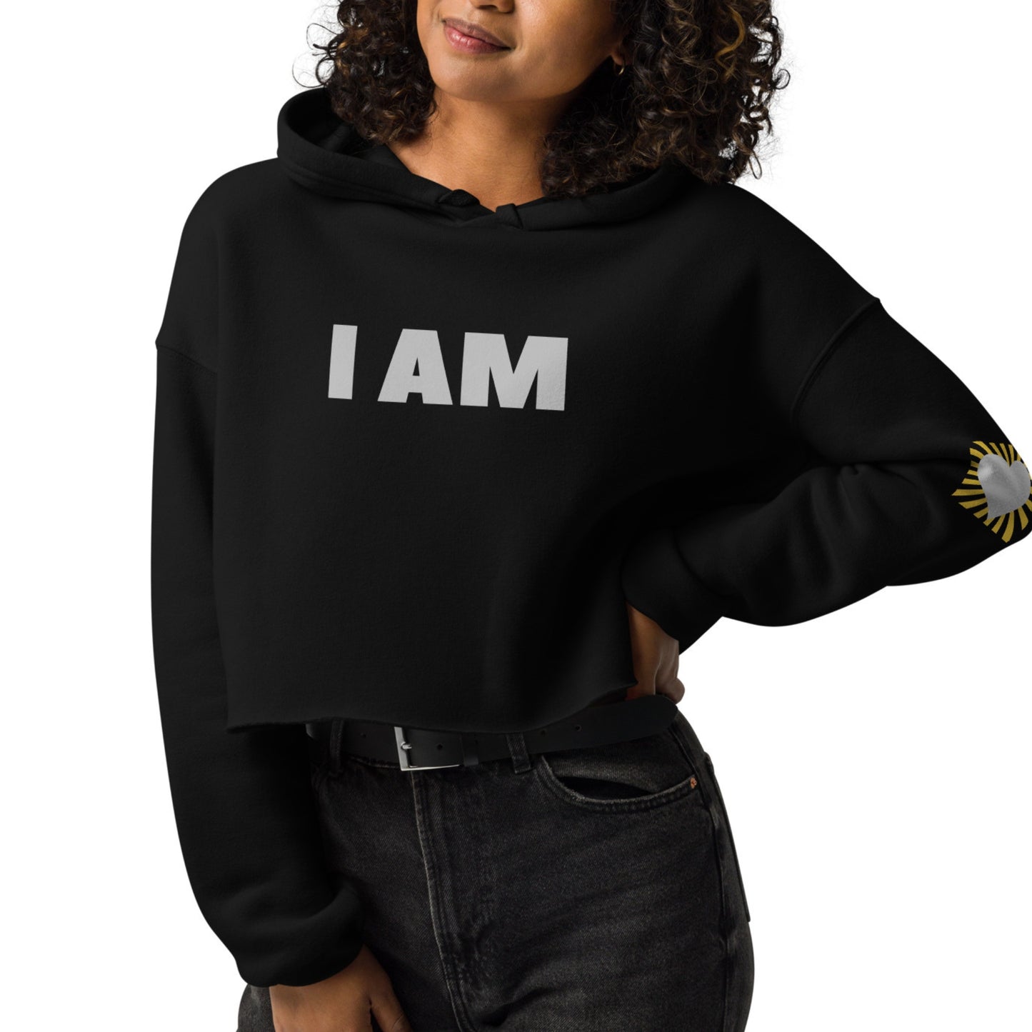 I Am Manifesting Women's Cropped Hoodie