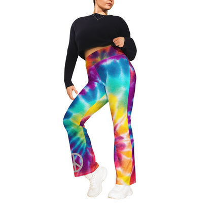 Trippin Out Tie-Dye Peace Sign Pants