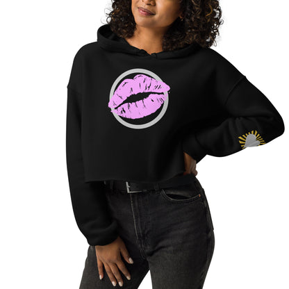 Hot Lips Women's Crop Hoodie