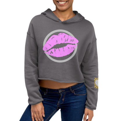 Hot Lips Women's Crop Hoodie