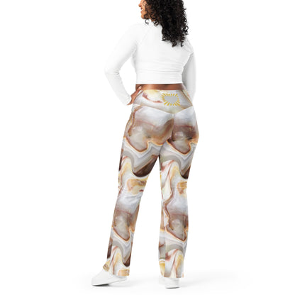 Trippy Gold Peace Sign Pants