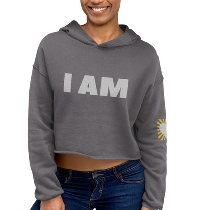 I Am Manifesting Women's Cropped Hoodie