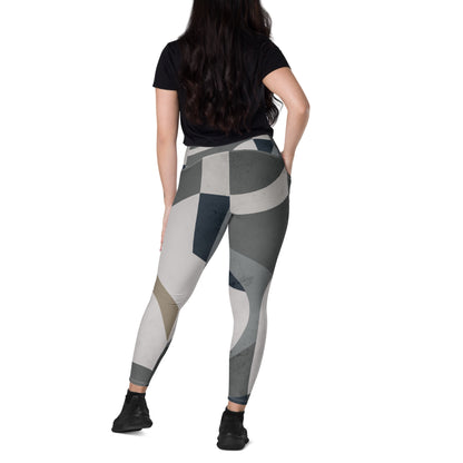 Mod and Bold Crossover Leggings With Pockets