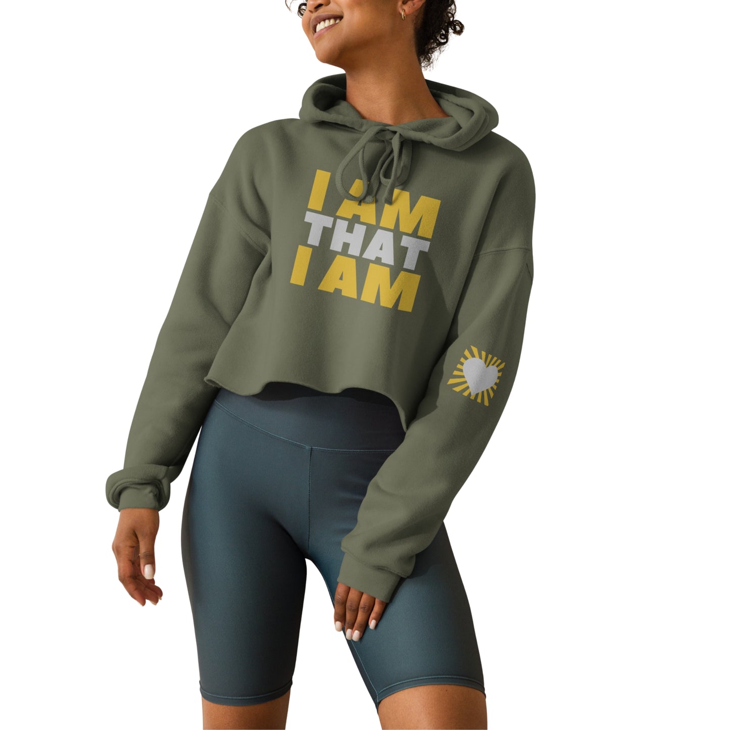 I Am That I Am Manifesting Women's Cropped Hoodie