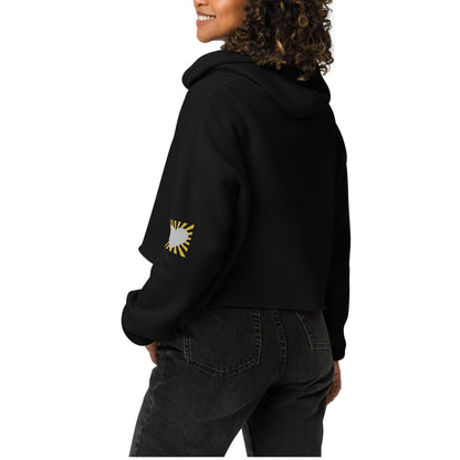 I Am Lucky Manifesting Women's Crop Hoodie