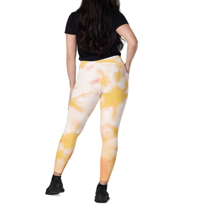 Legging cache-cœur tie-dye Sunrise avec poches
