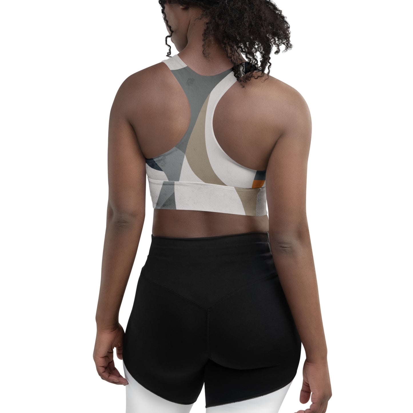 Bold & Mod Peace Sign Longline Sports Bra