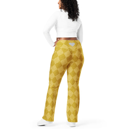 Golden Argyle Peace Sign Pants