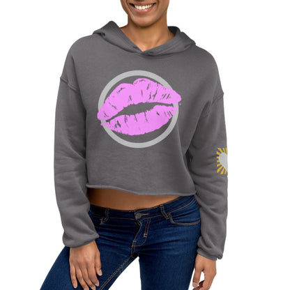 Hot Lips Women's Cropped Hoodie