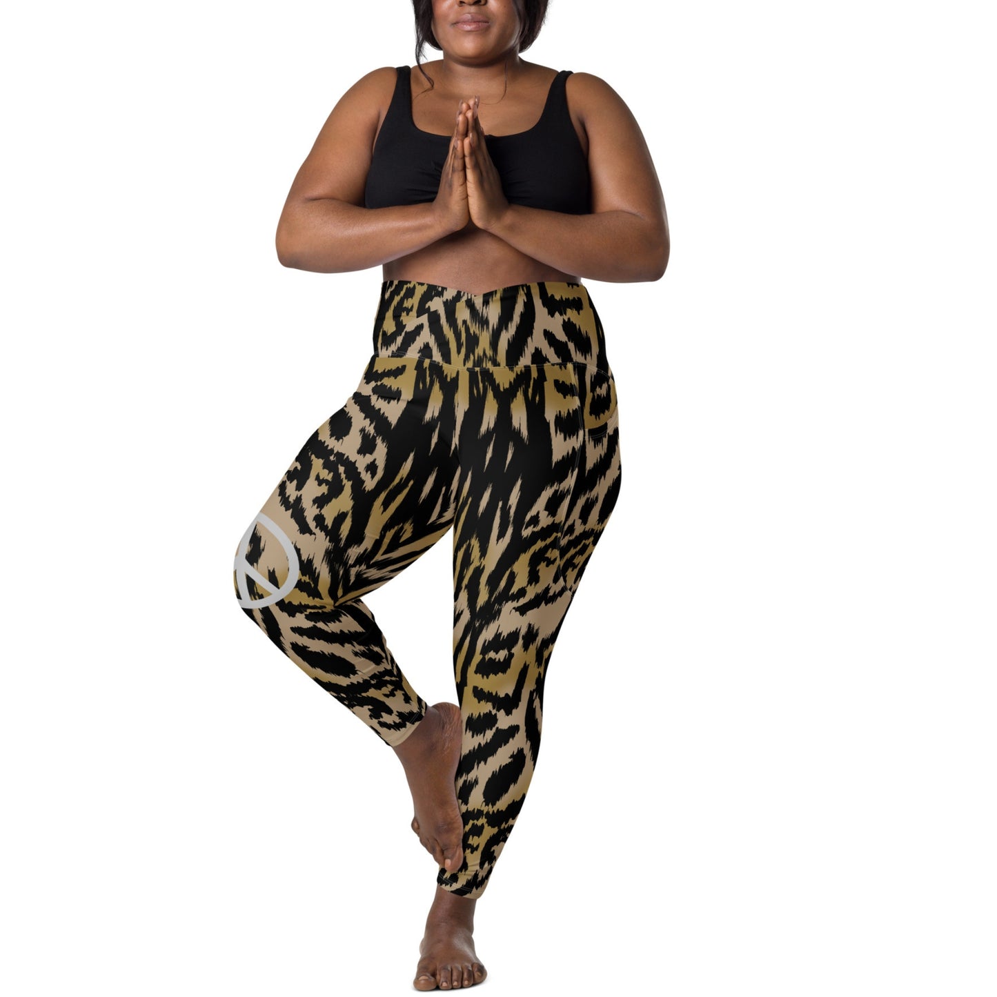Wild Animal Crossover Leggings with Pockets