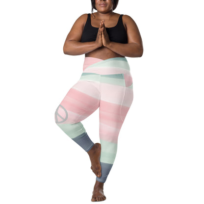Calming Groovy Crossover Leggings With Pockets