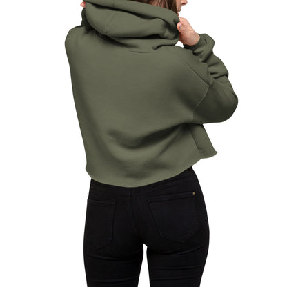Peace Love Happiness Women's Crop Hoodie