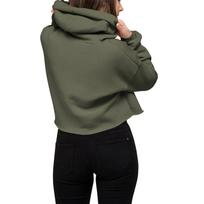 I Am Lucky Manifesting Women's Crop Hoodie