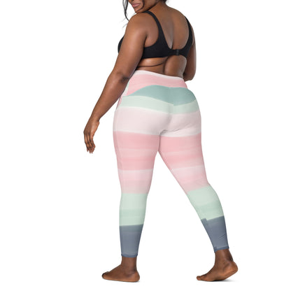 Calming Groovy Crossover Leggings With Pockets