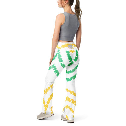 Groovy Lemon Lime Peace Sign Pants