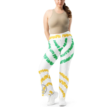 Groovy Lemon Lime Peace Sign Pants