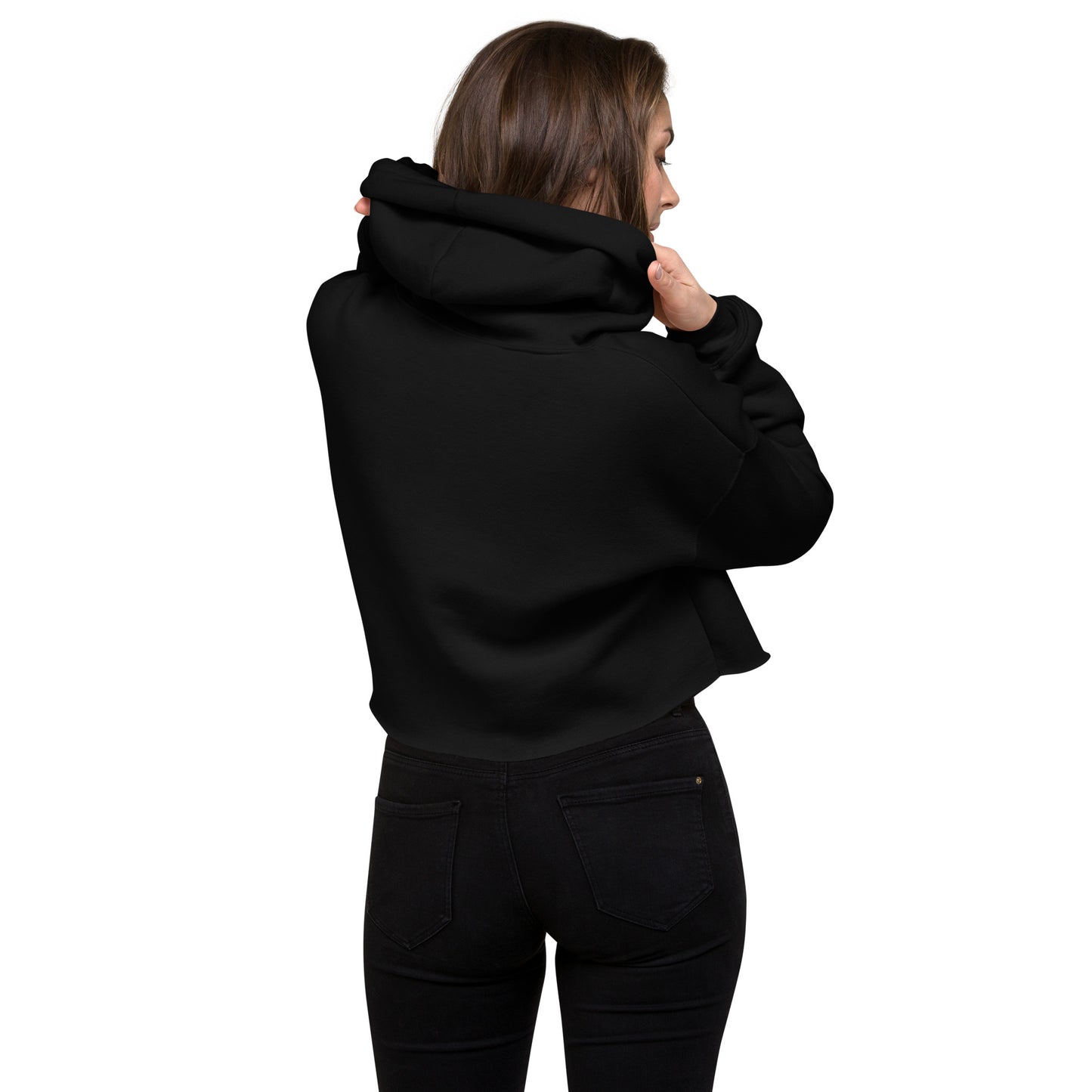 I Am Rich Manifesting Women's Crop Hoodie