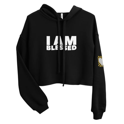 I Am Blessed Manifesting Women's Crop Hoodie