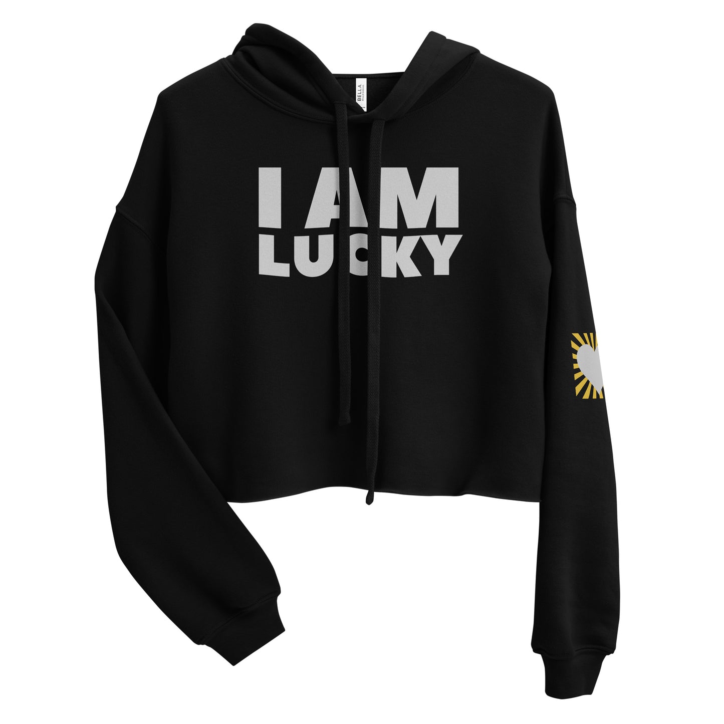 I Am Lucky Manifesting Women's Crop Hoodie