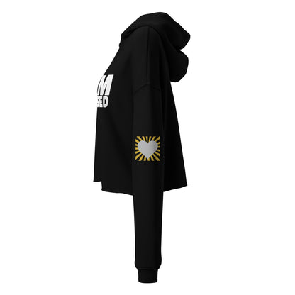 I Am Blessed Manifesting Women's Crop Hoodie