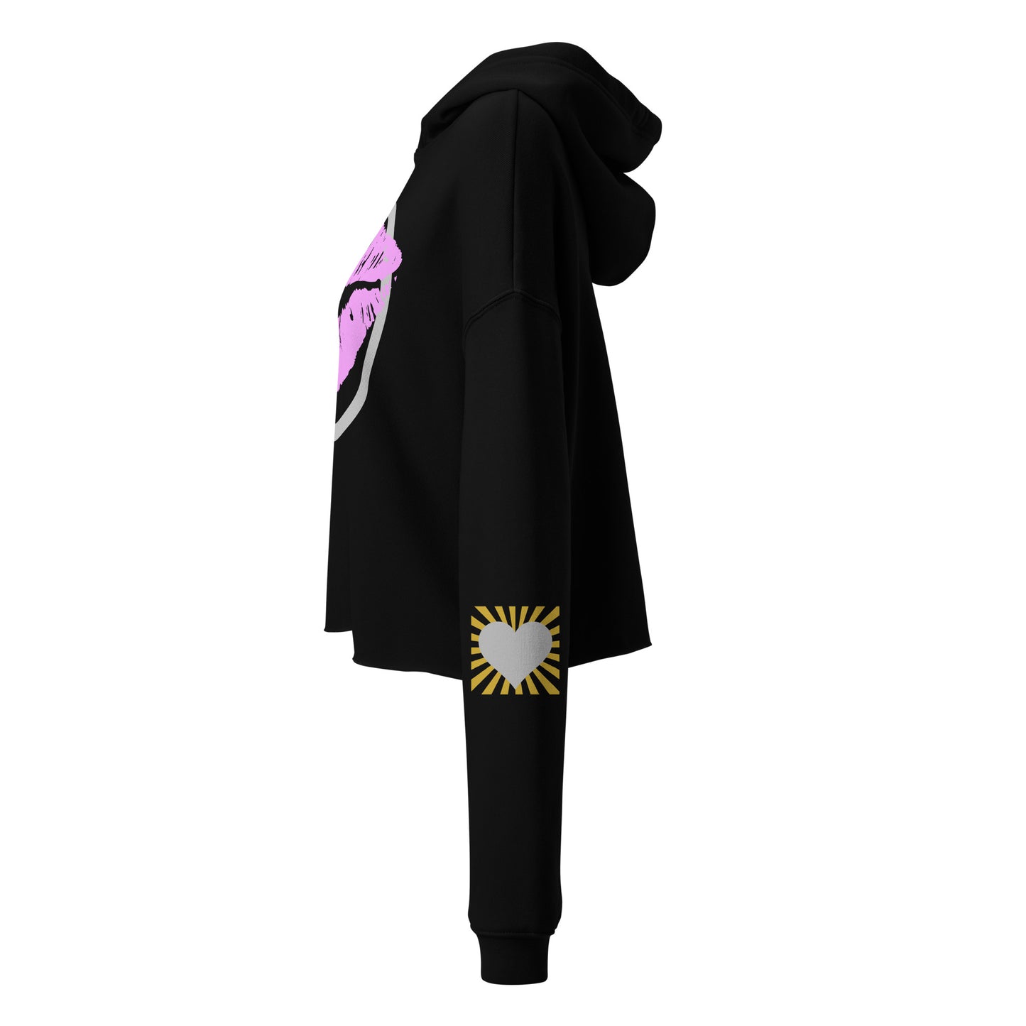 Hot Lips Women's Crop Hoodie