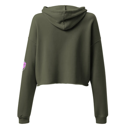 Peace Love Happiness Women's Crop Hoodie