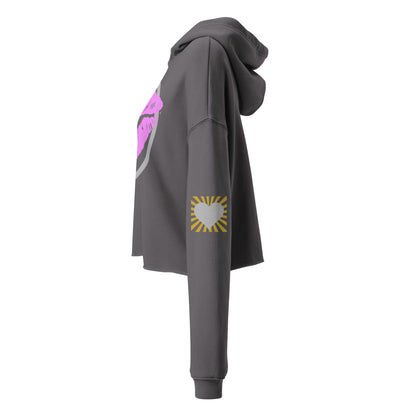 Hot Lips Women's Cropped Hoodie